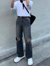 イージーデストロイデニムパンツ