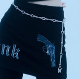 バタフライチェーンチョーカー/1 6 butterfly chain belt