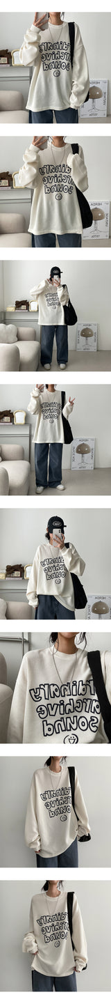 Nerdy Long-Sleeved Knit Long-Sleeved T-Shirt