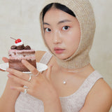 パフィーダブルハートリング グロステクスチャー / puffy double heart ring gloss texture.