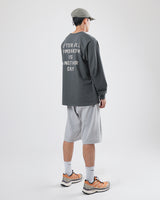 バックレタリングオーバ－Tシャツ