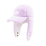 グロッシーワッペンイヤーフラップハット / BSR2223FWCP009 BS GLOSSY WAPPEN EARFLAP HAT PINK