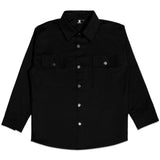TZ OVERSIZED SHIRT JACKET - BLACK (6635108499574)