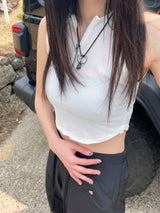 Margaret crop sleeveless 