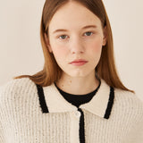 クラシッククランブルカーディガン/Classic crumble cardigan_ivory