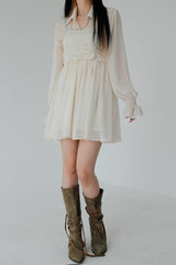 ダスティーラッフルワンピース / Dusty Ruffle One Piece (3color)