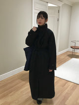 Verliebt high neck long coat