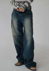 ボヘミアンデニムパンツ / bohemian denim trousers