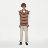 ETHNIC JAQUARD KNIT VEST_BROWN (6610828820598)