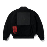 BLEND OVERSIZED FLEECE MA-1 JACKET OLIVE / BLACK (4627775520886)