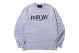 ボタンスリーブニット / BUTTON SLEEVE KNIT TOP_MELANGE SKY BLUE