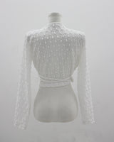 ポイントラップカーディガン / Point wrap cardigan (2color)