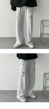 バタフライレタリングバンディングパンツ/Butterfly Lettering Banding Pants