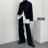 ツーウェイスリットニットウェア/OW Two-way Slit Turtleneck Knitwear (3 colors)