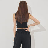 ミッドシースルー クロップドノースリーブ/mid see-through cropped sleeveless(9185)