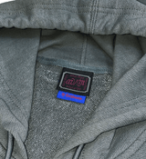 THE FOUNDATION zip-up hoodie(Khaki grey) (6636898091126)