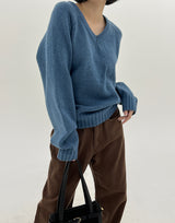 RajVネックニット/Raj V-neck Knit (6color)