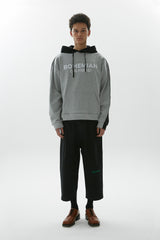 ハーフディフェレントフーディー / Half Different Hoodie, Grey/Black