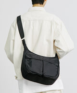 ナイロンユーティリティメッセンジャーバッグ/HIGORO NYLON UTILITY MESSENGER BAG BLACK