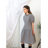 Bonita flower check dress (6657246920822)