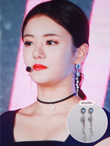  Diamond Petals Earring - Light Sapphire (Lovelyz Jiae, April Chaekyung Earring)