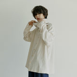 マフラーシャツ / unisex muffler shirts beige