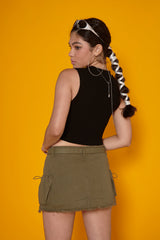 カーゴミニスカート/CARGO MINI SKIRT