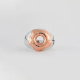 ドーナツリングシルバー925(18kローズゴールドプレイティドゥ ) / DONUT RNG SILVER925(18K ROSEGOLD PLATED) (6637084868726)