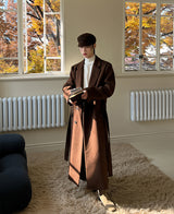 ウールローブヒッデンコート/Wool robe hidden coat (2 color)