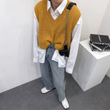 CRクロップドニットベスト/CR Cropped Knit Vest (5 colors)