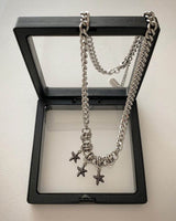 3スターフィッシュネックレス/3 starfish necklace