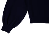 PUFF CHECK KNIT_NAVY (6600100970614)
