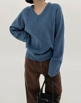 RajVネックニット/Raj V-neck Knit (6color)