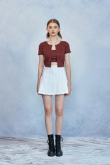 HIDE Tube Top Cardigan (Wine) (6570970349686)