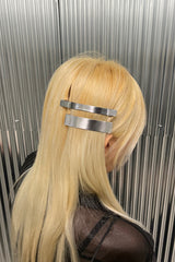 NO.372 [シルバー] ヘアオープンピン 2セット