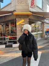 Mix fur hat