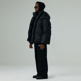 オーバーフィットフードダックダウン/OVERFIT HOOD DUCK DOWN-BLACK