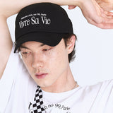 VIVRE SA VIE BALL CAP BLACK (6563458121846)