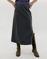 サイドスリットロングスカート / Side slit long skirt (3color)