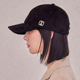VA Square Suede Ball Cap / Black