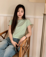 コットンクロップ半袖Tシャツ (6color)