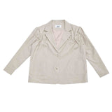 Kairo shirring jacket (beige) (6684260106358)