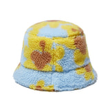フラワーベアフラフィーバケットハット / Flower Bear Fluffy Bucket Hat_Sky Blue