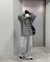 ストライプアンゴラニット / Striped Angora Knit