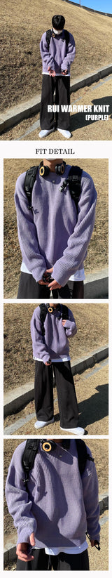 クロウォーマーラウンドニット/CLO WARMER ROUND KNIT(4COLOR)