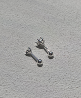 [92.5silver] essential cubic piercing (2sizes)