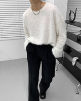 ポールアンゴラロングスリーブドTシャツ / Paul Angora Long-Sleeved T-Shirt (5 colors)