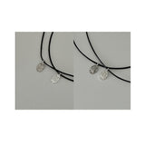 レザーシルバーネックレス / [CCNMADE] LEATHER SILVER NECKLACE 2 (4Type)
