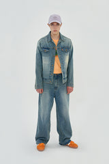 FLOWER DENIM JACKET