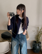 ディープブルーデニムルーズワイドパンツ